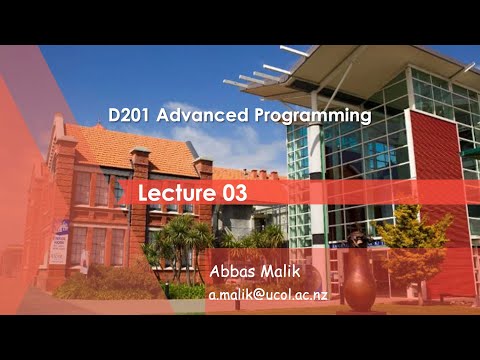 D201 Advanced Programming - Lecture 03