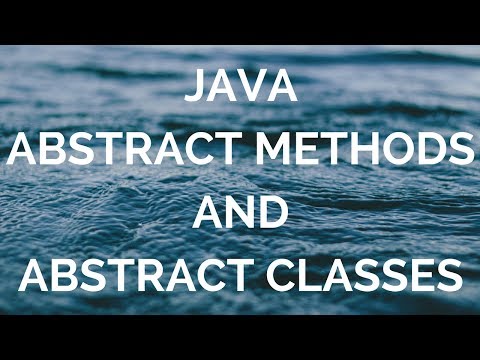 java abstract methods and abstract classes (manohar academy)