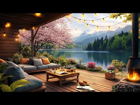 🌸 Coffee Shop Space ☕ | Relaxing Morning With Gentle Jazz Music For Work And Study 🎶