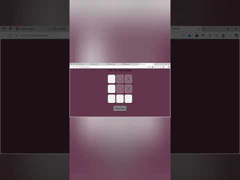 Tic Tac Toe Game | javascript | LIKE & SUBSCRIBE FOR MORE..👍🏻
