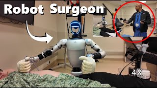 Surgie, Robot Surgeon: Humanoid Surrogates for Dexterous Medical Interventions