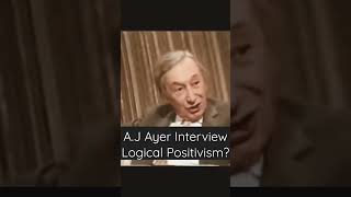 A.J Ayer Interview #Logicalpositivism #philosophylecture #philosophy #philosopherinterview #upsc