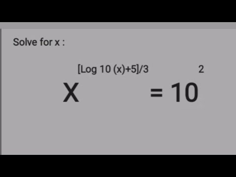 Important Logarithm Question