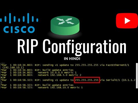 RIP Configuration in Hindi !! Cisco Packet tracer !!