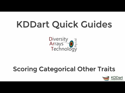 KDDart Quick Guides - Scoring Categorical Other Traits