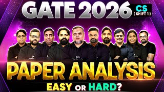 GATE 2026 Computer Science Paper Review | Difficulty & Solutions