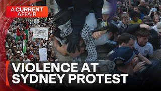 Sydney protesters rally for a second night after violent clashes with police | A Current Affair