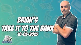 Free College Football Betting Picks & Predictions Today 10/3/2025 | Brian's Take it to the Bank