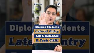 💥After Diploma Top 5 BTech CSE Colleges! Lateral Entry BTech Computer Science! #Shorts #BTech #LEET