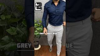 TOP 5 GREY PANT MATCHING SHIRT COLOR COMBINATION || IDEAS FOR MEN #GREYPANT || LATEST MEN'S FASHION