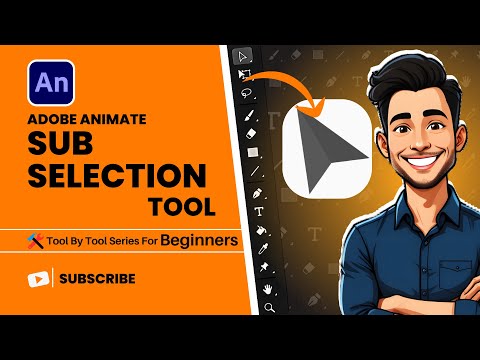 How to Use Sub Selection Tool in Adobe Animate | Complete Guide for Beginners