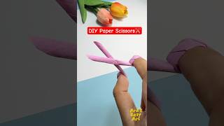 ✂️ DIY Origami Scissors ✂ paper craft ideas @ArasEasyArt #viral #diy #ytshorts #scissors #ideas