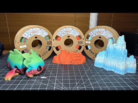 Overture 3D New Rock PLA Review!!