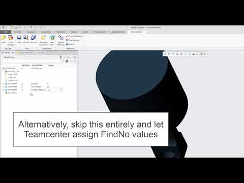 BOM mapping with Teamcenter integration for Creo