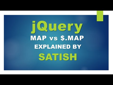 learn jQuery, what is map vs $.map method  #jquery  #jquerytutorial  #selectors #map #mapmethod