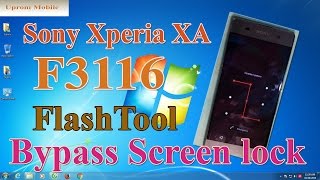 Sony Xperia F3116 screen lock pattern bypass ok by Flashtool ver 0.9.23.2.
