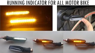 Running led Indicator lights for bike With DRL 2020