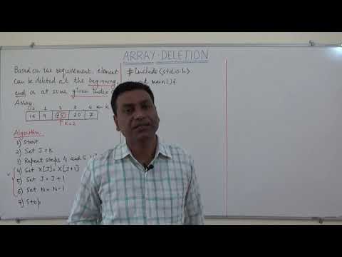 7. Deleting element in Array | Data Structures