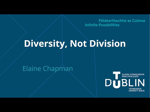 Elaine Chapman - Diversity not division (UCC Library Seminar)