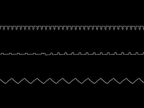 [NES] The Flintstones: The Rescue of Dino & Hoppy title theme – oscilloscope view