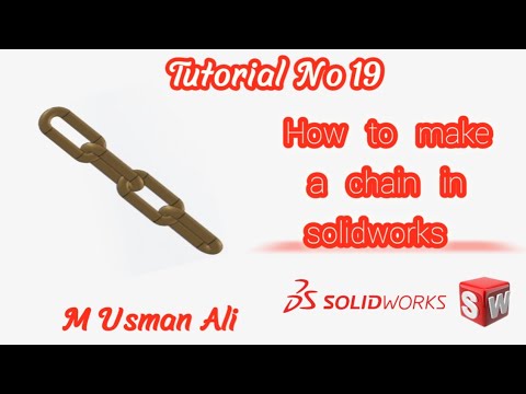 How to make a chain in solidworks