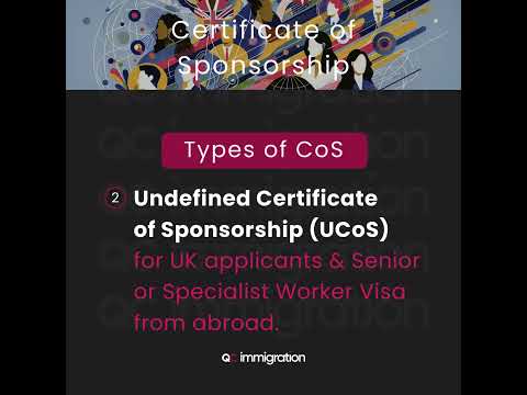 UK Certificate of Sponsorship (CoS) for Work Visas