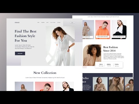 Figma Website Design: E-commerce Clothing Speed Art Design - Tutorial