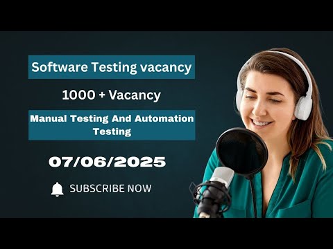 Manual Testing And Automation Testing Vacancy || 2025