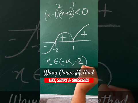 WAVY CURVE method explained in 1 minute #shorts #shortcut #tricks #jeemains #jeeadvanced #maths
