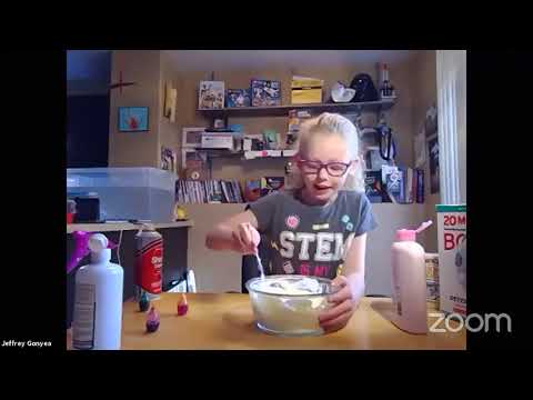 Zoey Makes Slime - Zack and Zoey Adventures - 2020 Cool Science Carnival Day