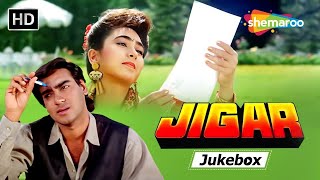 Jigar (1992) Full Movie Jukebox | Ajay Devgn, Karisma Kapoor | 90s Bollywood Songs Collection