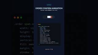 Order confirmation animation  #html #webdeveloper #javascript #html5 #coding #frontend #css #css3