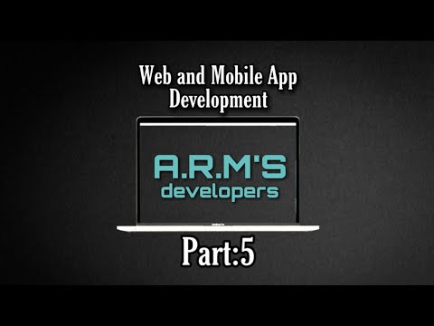 Web and Mobile app Development HTML Part:5 || A.R.M'S DEVELOPERS