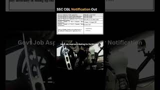 SSC CGL Notification Out #sscgl #ssccgl2025 #sscnotification #sscrecruitment #apdsc