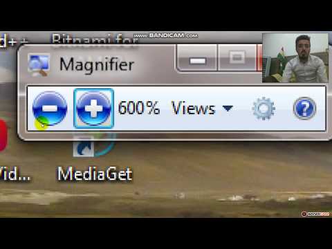 zoming the screen to the computer With Kurdish Language