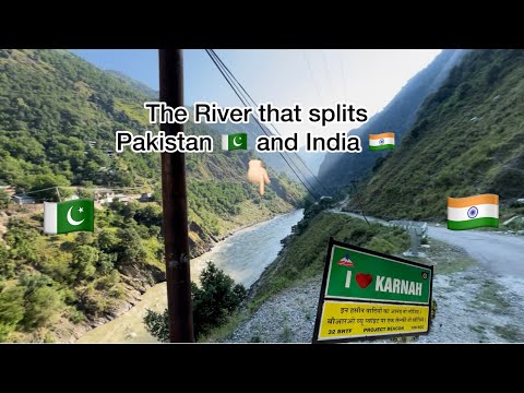 Pakistan 🇵🇰 and India 🇮🇳 border // The river that splits India and Pakistan 😱