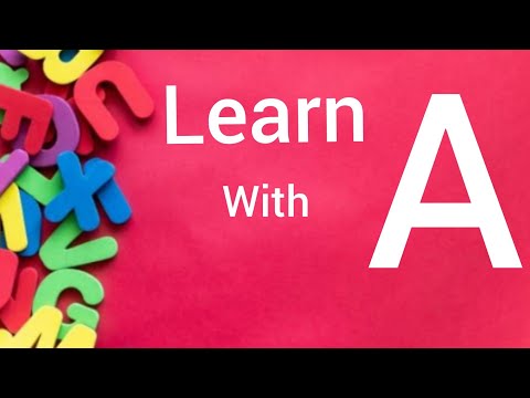 Learn the letter A | Capital Letter A |A For Apple