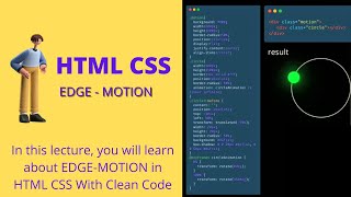 edge motion  Using html css