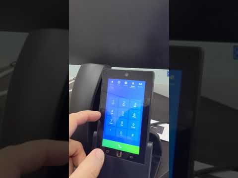 Ubiquiti Unifi Talk Flex Phone at the office, with Unifi Protect