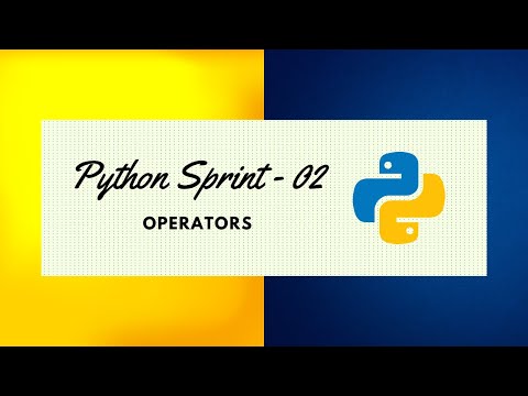 Python Sprint 02 | Operators