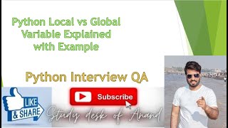 Python Local vs Global Variable Explained with Example