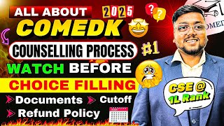 COMEDK Counselling Process 2025 😍 |COMEDK Choice Filling 2025 Date ✅ ~ COMEDK Counselling 2025