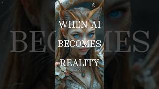 When ai meets fantasy and becomes reality #aiportrait #grendingshorts #fantasywallart #foryou #aiart