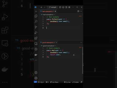 Clean Code - Prefering map over forEach for Side Effects