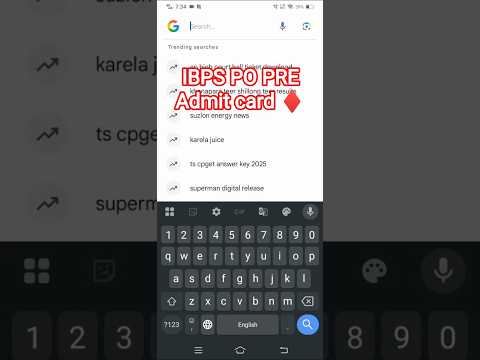 ✅IBPS PO PRE ADMIT CARD OUT || #ibpspo #admitcard #sbi #exam #ibps