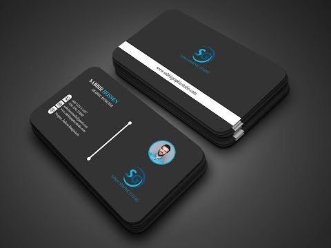 How to make creative business card photoshop tutorials
