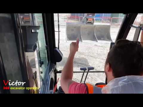 360 excavator scratch dirty  (hitachi 210)