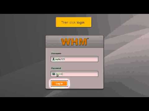 247-Host - How to login into WHM