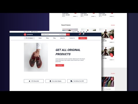 How To Make Ecommerce Website Using HTML And CSS Step By Step | Create e-Commerce Website
