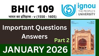 IGNOU BHIC 109 Important Questions Answers| IGNOU BHIC 109 Guess paper| BHIC 109 previous year 